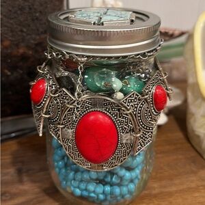 Boho, Cowgirl, Festival Mystery Jewelry Jar